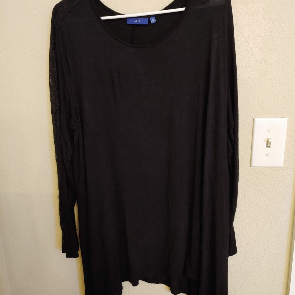 Black Lacey Tunic